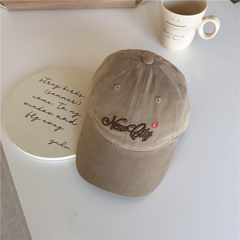 Baseball Cap Spring Summer Thin Comfortable Casual Fashion Versatile Letter Embroidered Hat Men'S And Women'S