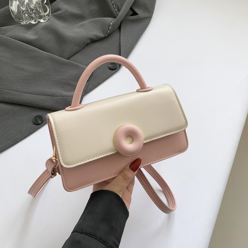 Spring and summer new casual small square bag niche design portable small bag female beautiful commuter shoulder bag
