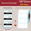 Waterproof Self-Adhesive Thermal Label Paper for ePacket Waybills, 100x150 Mm