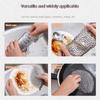 Reusable Kitchen Rust Remover Cleaning Brush Stainless Steel Scrubber Washing Net For Home Cookware Daily Cleaning Use