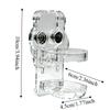 Transparent Hamster Water Bottle Holder Acrylic Sturdy Magnetic Base Holder Wall-mounted Without Bottle Small Pet Kettle Holder