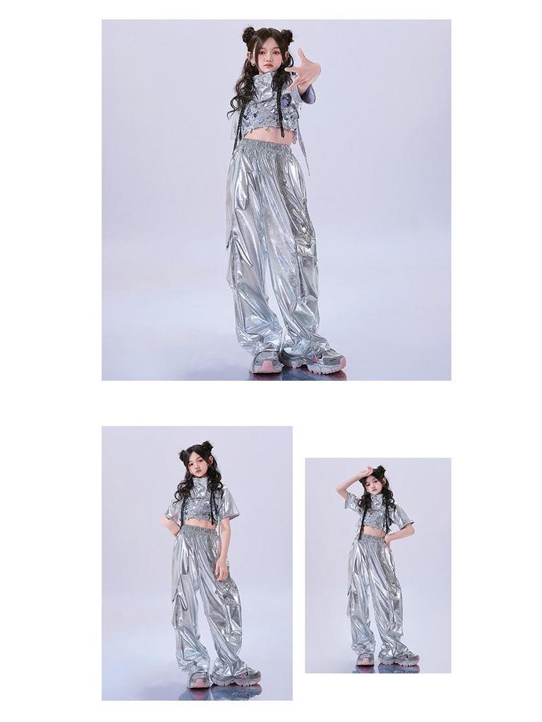 Μοντέρνα Στολή Τζαζ Χορού για Κορίτσια - Δροσερή Μοντέρνα Καλοκαιρινή Στολή Παράστασης για Χορό σε Στυλ Δρόμου.