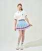 KANDINI Blue Line Pleated Skirt