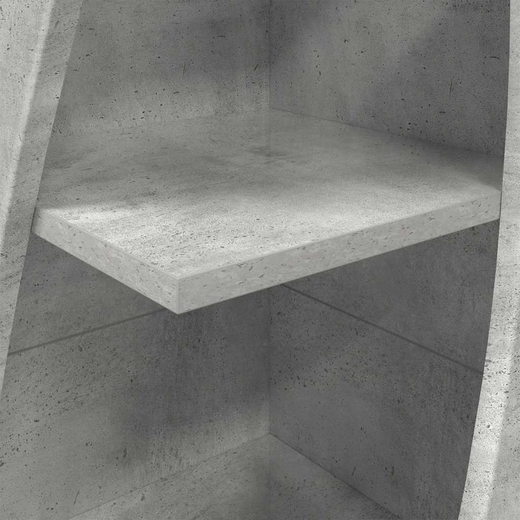 Corner Cabinet Concrete Grey 32x32x140 cm Wood Based Material