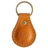 Porco Rosso Leather Keychain, Car/Motorcycle Key Ring, Small Carabiner, Compact, Teardrop Shape, Genuine Tochigi Leather, Made in Japan, Men's/Women's