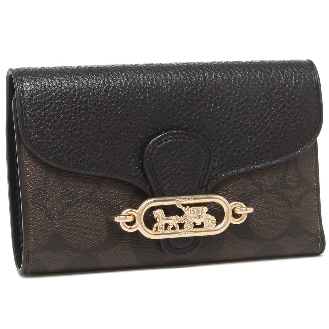 

Folding Wallet Outlet F87935 IMAA8 Brown Black [Coach] Women s [Used]