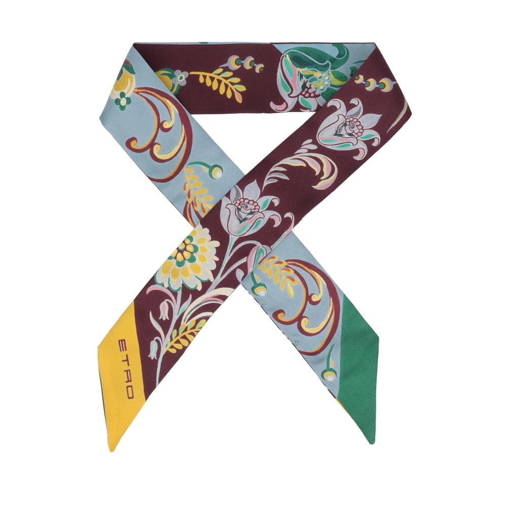 Etro Paisley Skinny Twill Silk Scarf M0019 WATA0016AKC57X0866 M0019