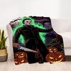 1pc Halloween Michael Myers Outdoor Blanket Lightweight Flannel, Soft & Warm, All Season Use for Sofa, Outdoor, Camping, Living Room, Office, Chair