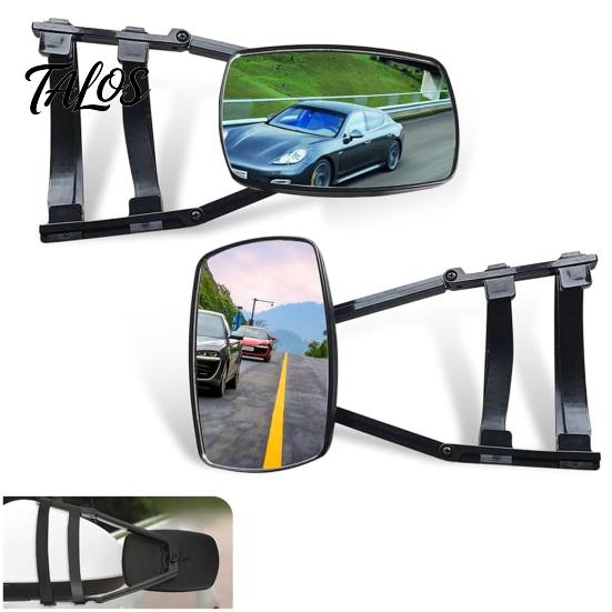 Replacement Side Mirror for RV Universal Towing Extender, Clip-on View Safety Mirror, Adjustable Extra Truck Large Field of SUV And Trailer Extension