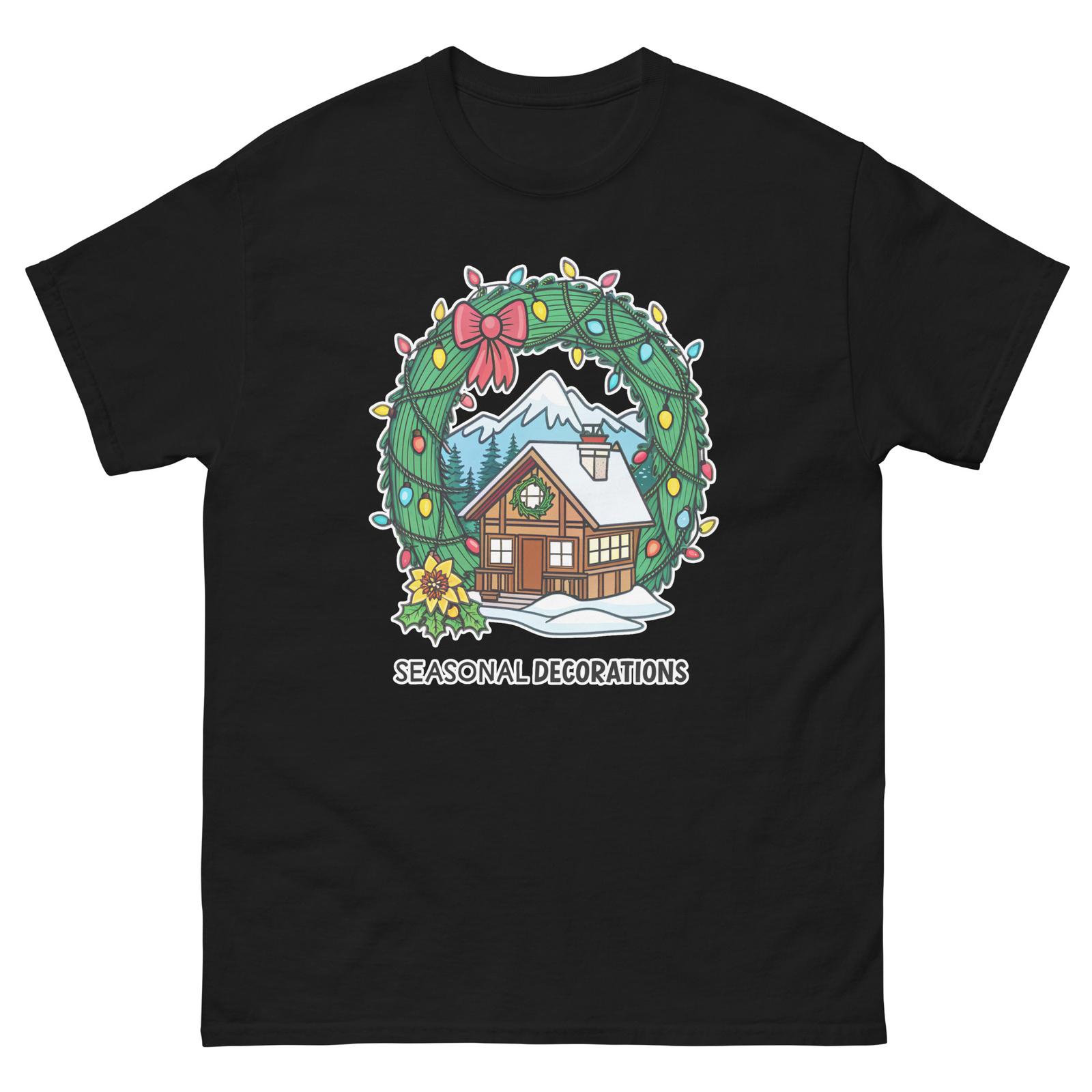 Seasonal Decorations Mountain Ski Resort Town T-Shirt M