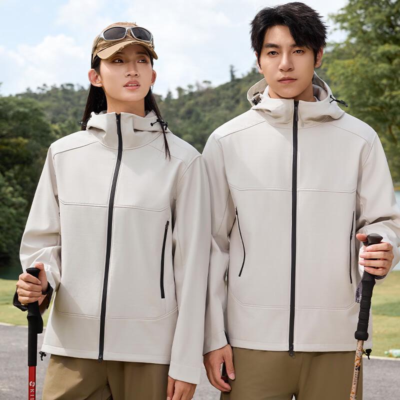 

Fengxun Унисекс Однотонная Уличная Куртка с Капюшоном FXBJ6503 XL