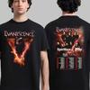 ZX Evanescence 2026 North America Tour Tshirt Alternative Rock Band TShirt Mens Round Neck Tshirt