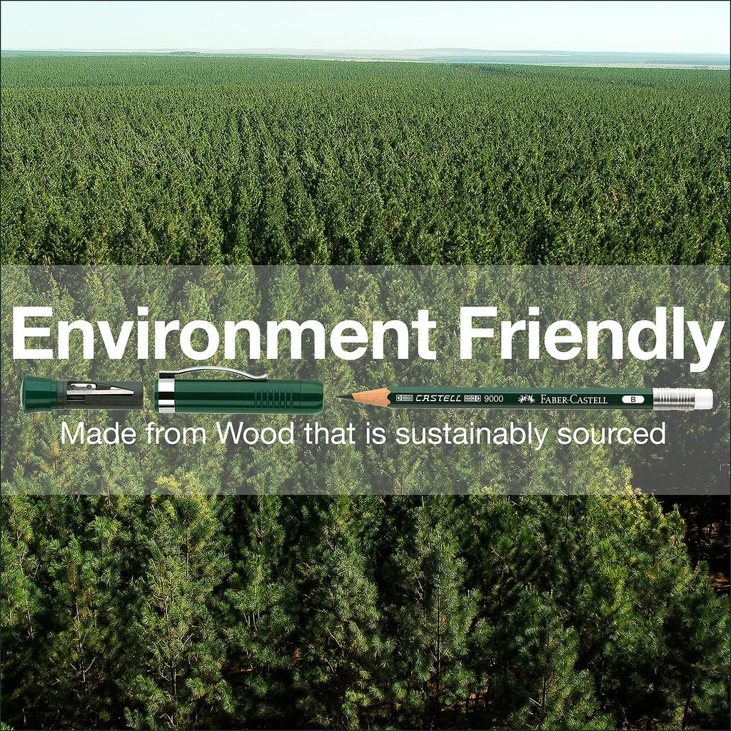 Faber-Castell Perfect Pencil 9000 (3 Refills) - #2 Lead, Sharpener, and Pencil Extender