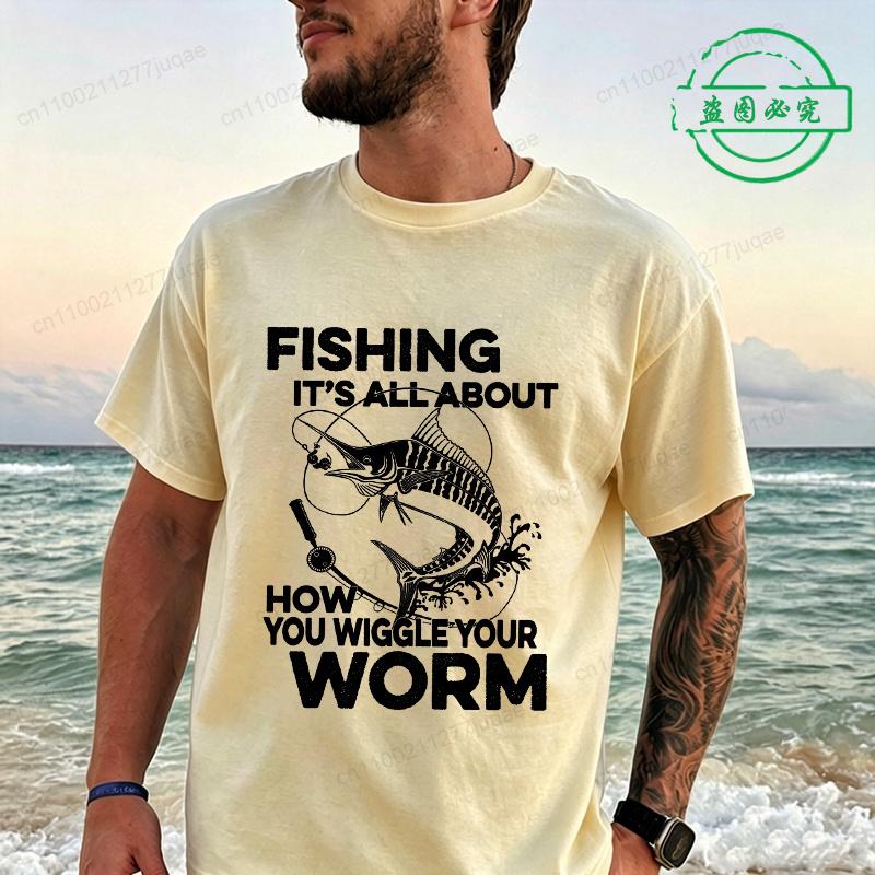 Tshirt For Unisexs Fishing Graphic Y2k Tops Fisherunisex Fshion Casual T Shirts Short Sleeved Tees Summer Oversized Clothing Gifts