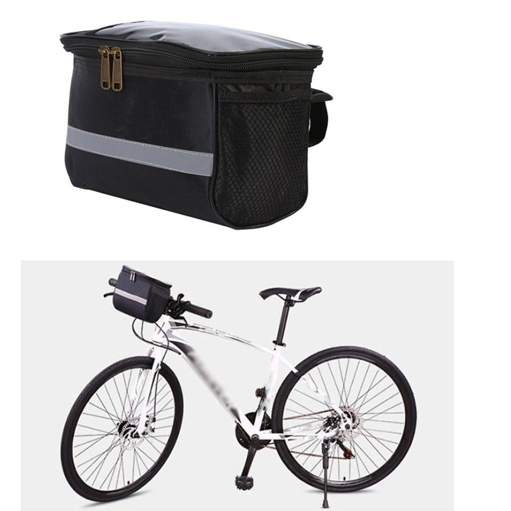 Bicycle Handlebar Bag Front Tube Storage Pouch Riding Travel Bike Bag Waterproof