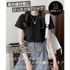 [AOY] T-shirt Women's Short Sleeve Black M