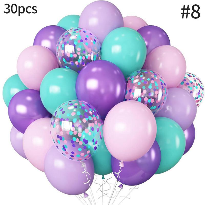 Lot Purple Balloon Set Latex Confetti Balloons Wedding Valentine's Day Globos Baby Shower Birthday Christmas Party Decorations