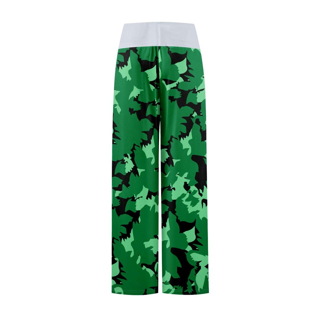 Women's Casual Sports Pants Vintage Printed Pajama Pants With Pockets