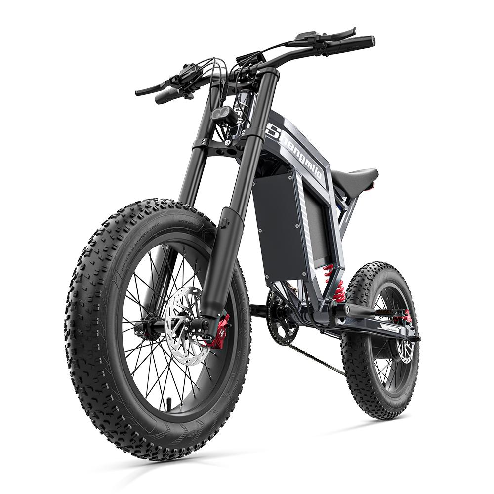 Shengmilo S900 All-Terrain 1500W Motor Electric Bicycle 60V30Ah Battery 20 Inch Fat Tires High-Performance E-Mountain Bike
