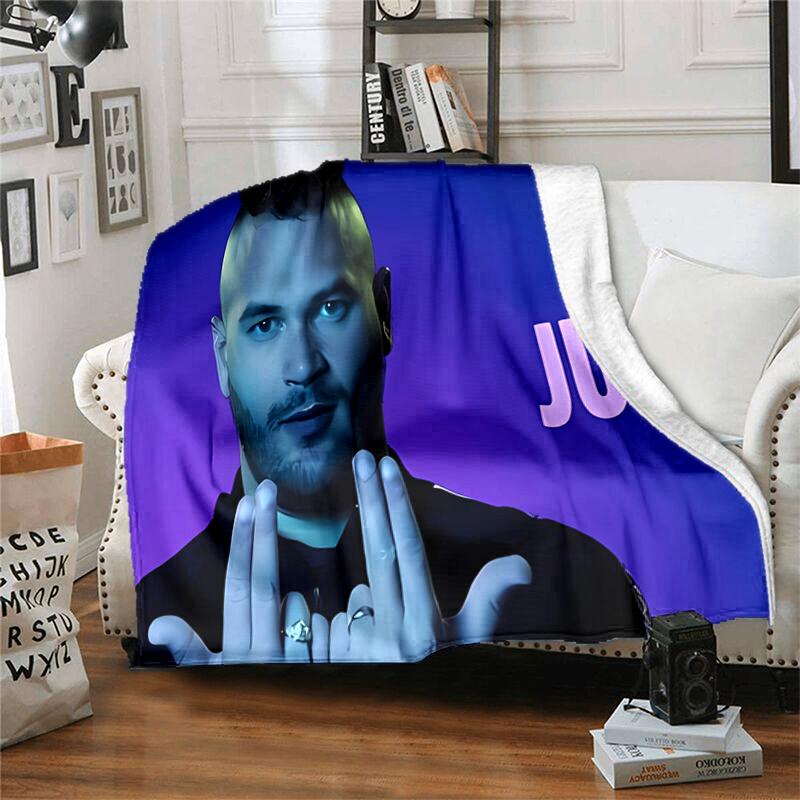 1pc Blanket Jul Rapper Print Design, Lightweight Blanket for Sofa, Bed- Soft &Warm, Gift for All Seasons Like Christmas, Halloween
