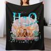 H2O Premium Throw Blanket Cozy Napping Blanket Gift for Mom Dad