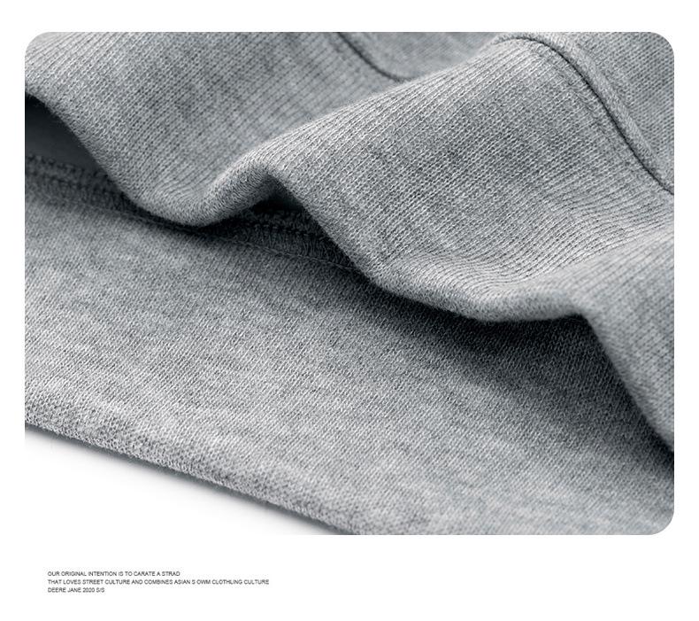 Men's Half-High Collar Zipper Hoodie - Casual, Loose, Versatile Base Layer for Couples