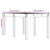VidaXL Table de jardin 159,5x82,5x76 cm bois massif de douglas 823981