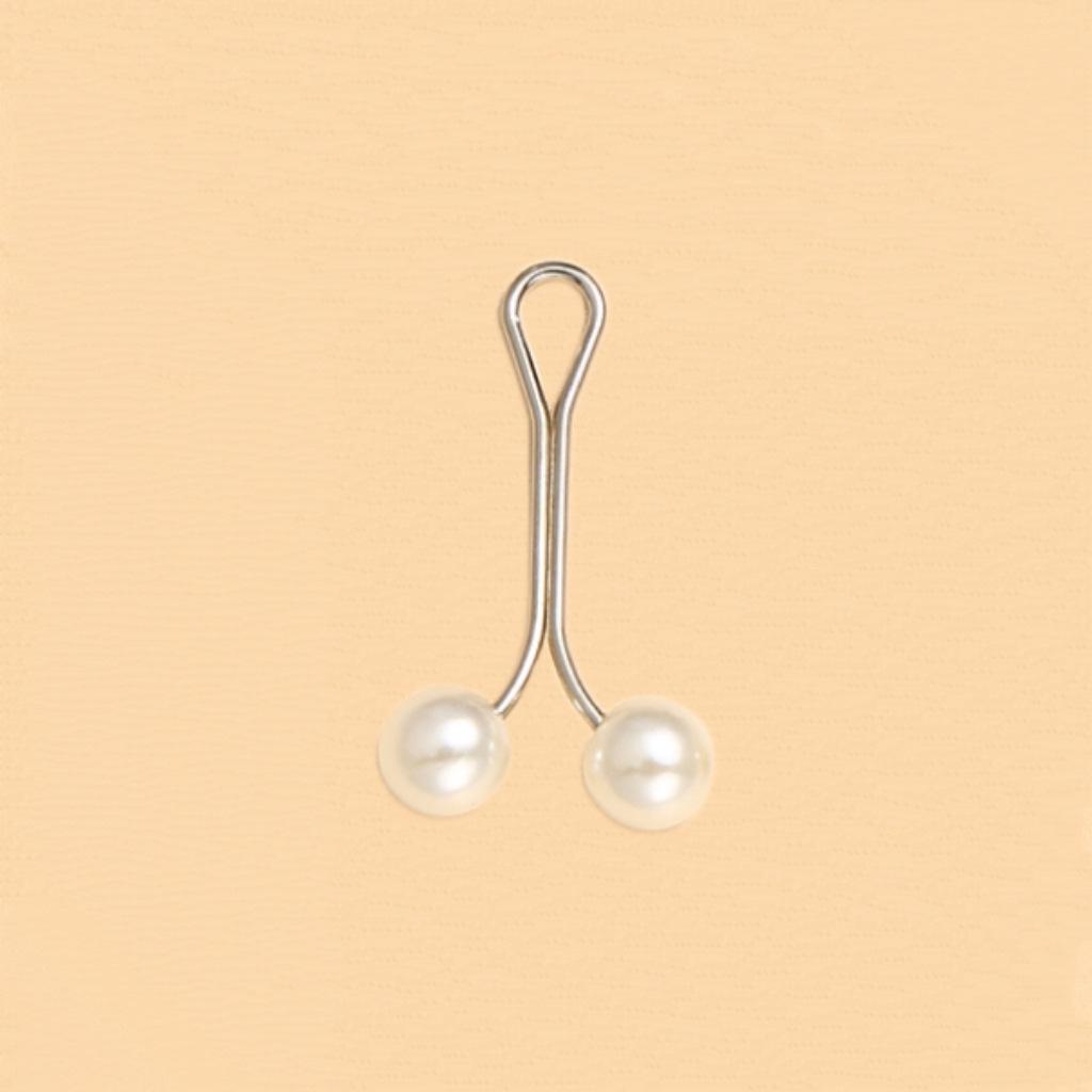 Зажим для укорачивания шарфа и футболки - Жемчужная пряжка