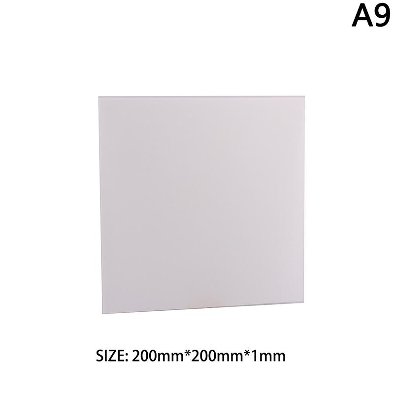 1Pc PS Hard Plastic Diffuser Sheet Thickness Plastic Led Light Milky Translucent Blanks Plate 1mm 1.5mm 2mm 3mm DIY Crafts