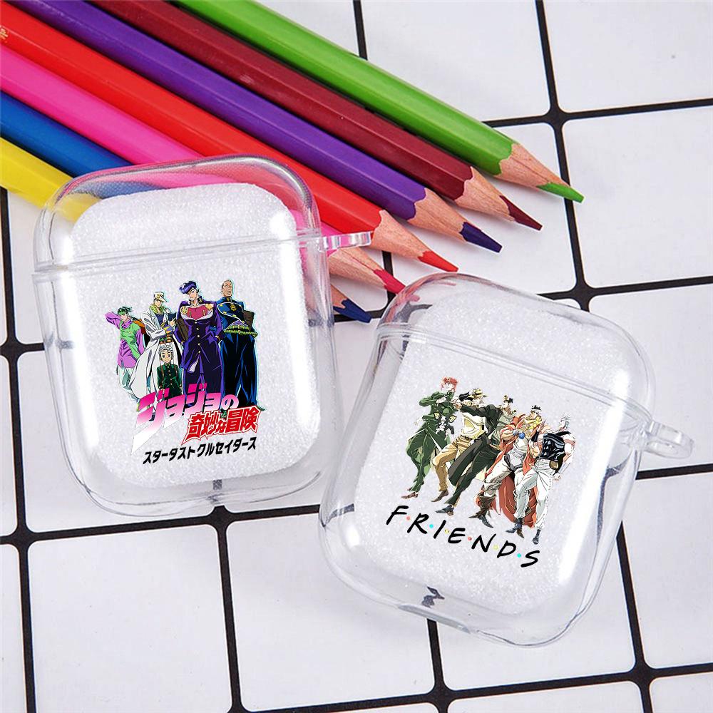Anime Manga JoJos Bizarre Adventure Soft TPU Case for AirPods 3 2 1 Pro Cute Transparent Airpod Pro Airpod Cases Luxury