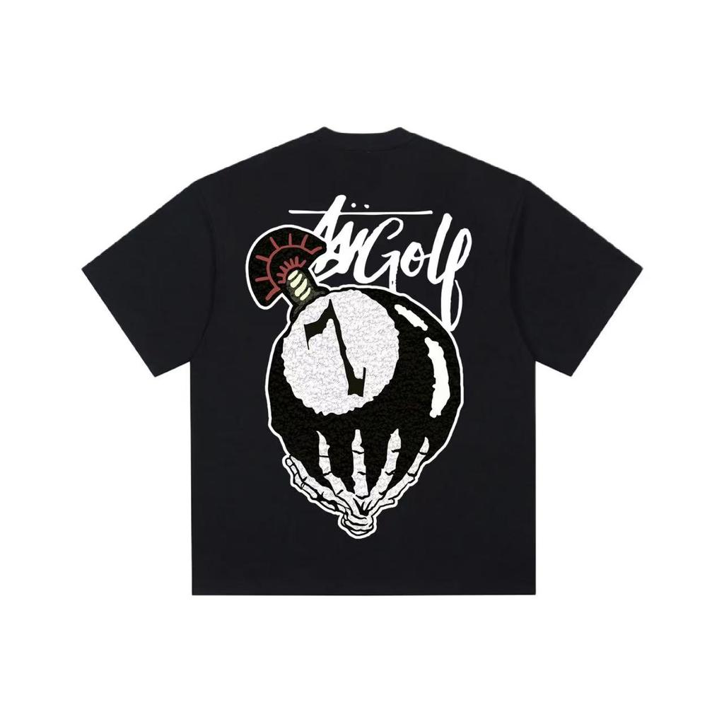 American retro trend printed T-shirts for summer and autumn 2025 casual and sporty short-sleeved streetwear for men and women