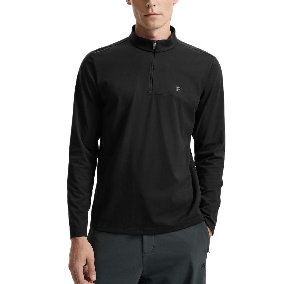 FILA White Simple Fashion Versatile Casual Sports Comfortable Knit Long Sleeve T-Shirt Men Tops F11M543208FBK