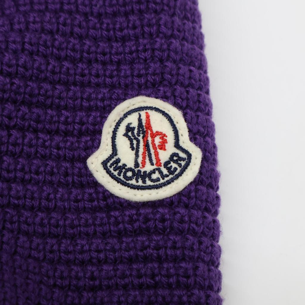 MONCLER [Good Condition] E20939455700 MAGLIONE TRICOT CARDIGAN Knit-switched down jacket Jacket M purpleUsed