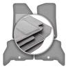 Gray Car Floor Mats For: Jeep Wrangler JL 4XE 5 Doors (2021-2023)