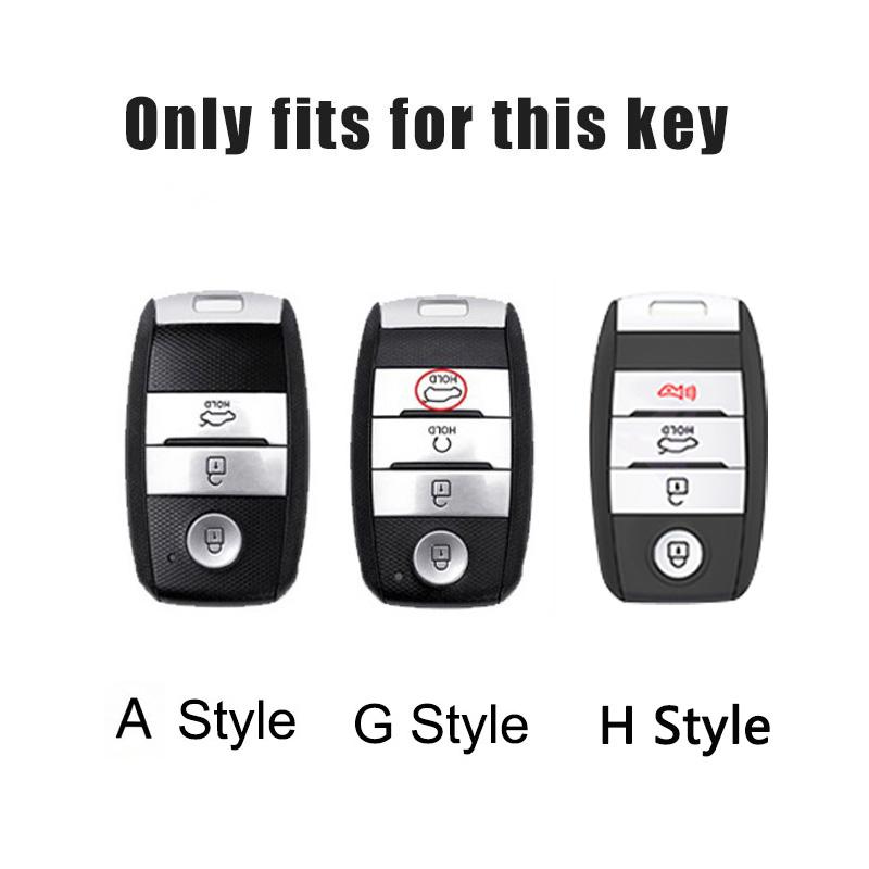 Auto Shell Fob For Kia Optima Sorento Niro Soul 3/4 Buttons TPU Car Key Cover Case Holder For Kia KX3 KX5 K3S RIO Ceed Cerato