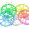 5 Pcs/Set Round Circle Template Circle Stencil Circle Ruler Circle Protractor Large and Small Circle Drawing Aid Tool