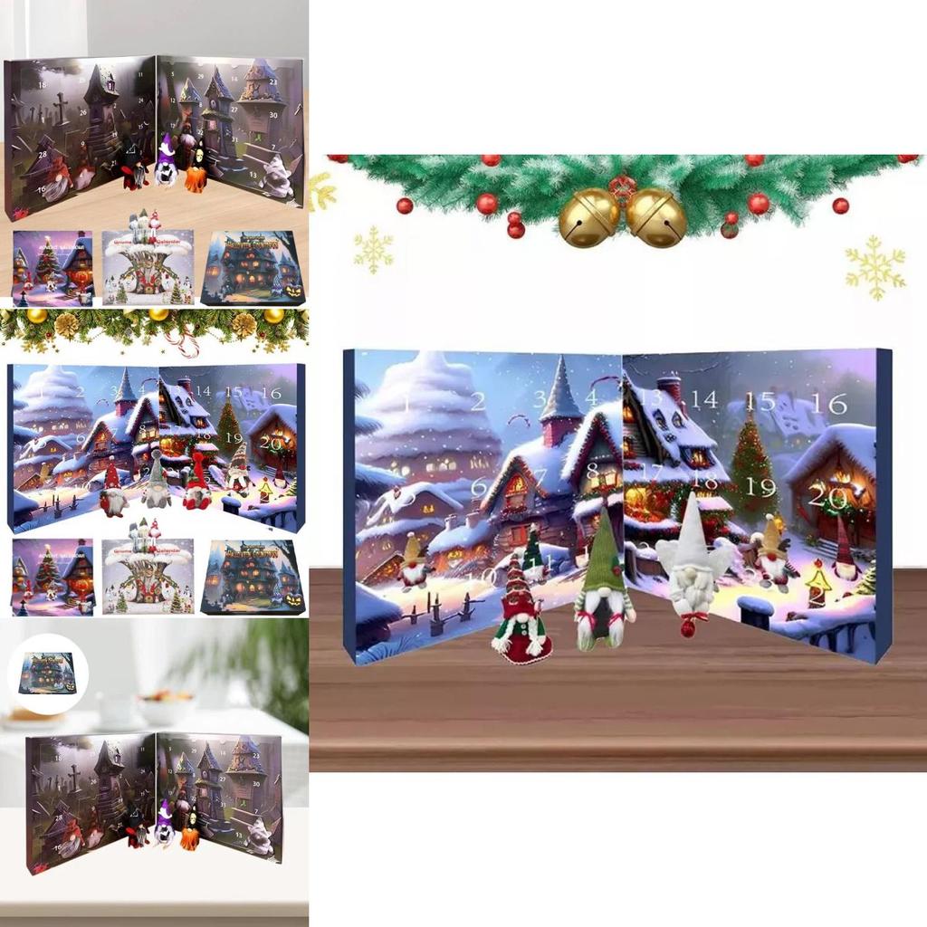 Festive Gnome Halloween Advent Calendar Paper Puzzle Box Ideal For Creative Diy Fun