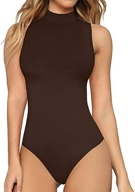 New Arrival Women's High Neck Sleeveless Jumpsuit - European & American Style, Sexy & Slimming