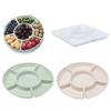 6-Compartment Food Storage Tray Fruit Snack Plate Appetizer Serving Platter