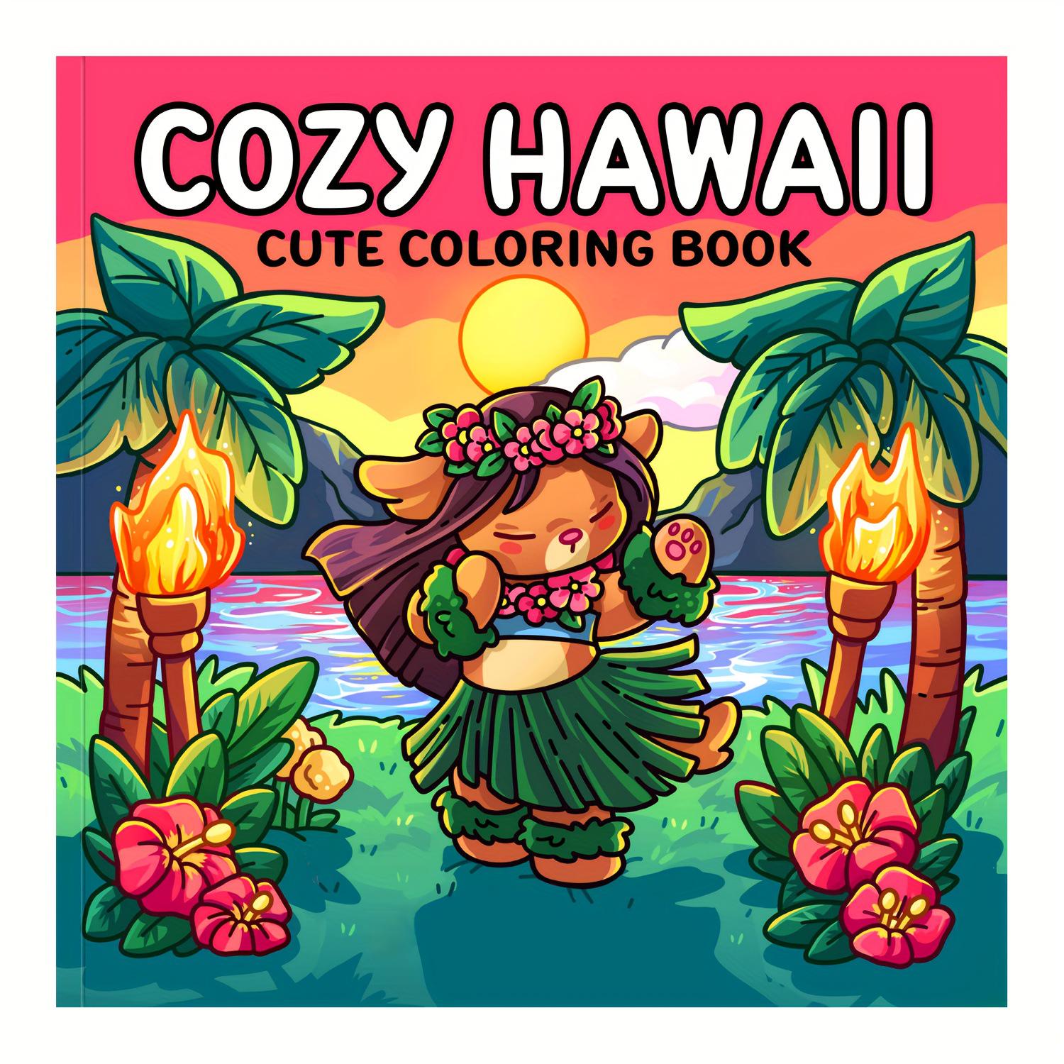 

Hawaiian Style Coloring Book: Creative Journal