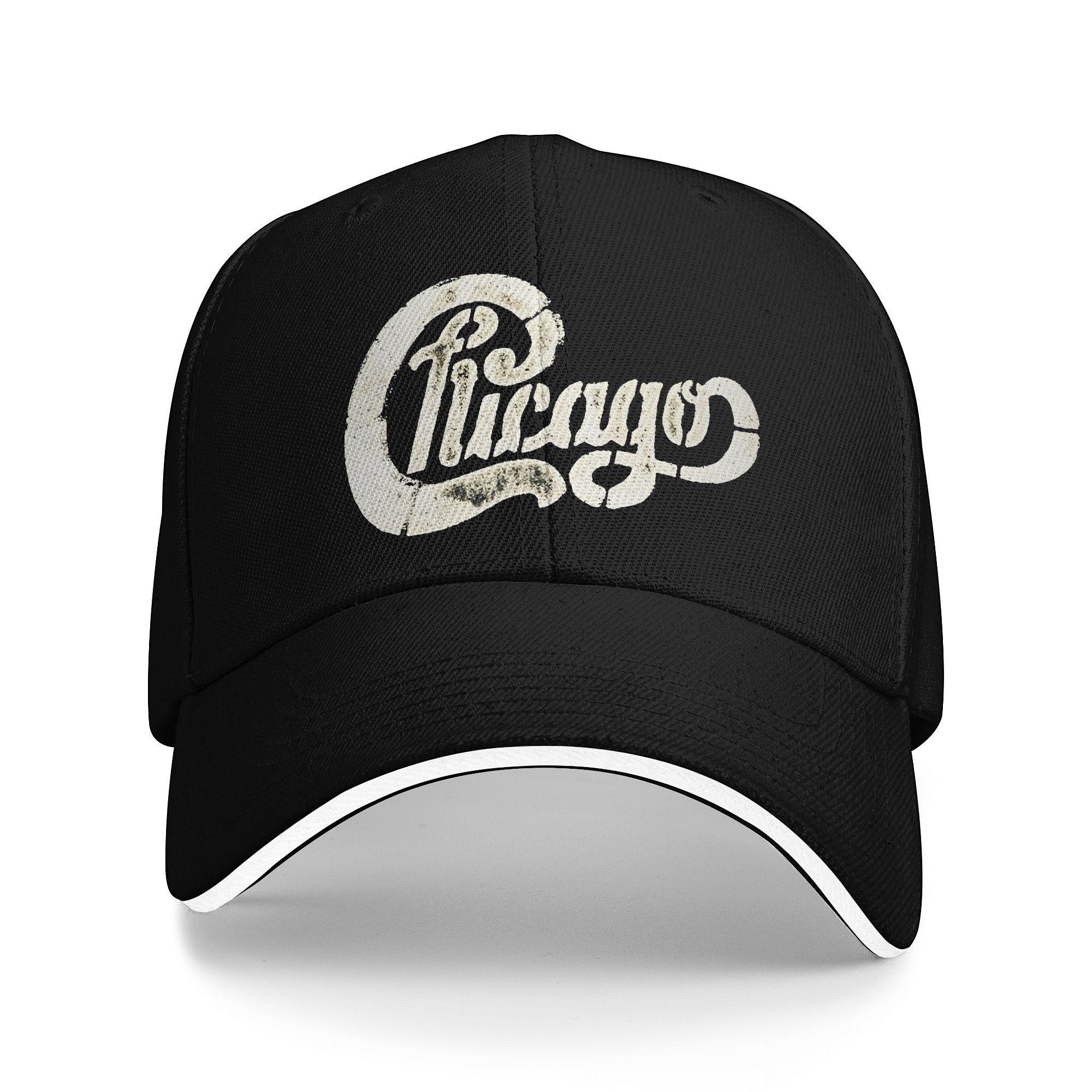

Unisex Chicago band rock band music Hats Trendy Baseball Cap Sun Hat Golf Headewear Adjustable Fit One Size