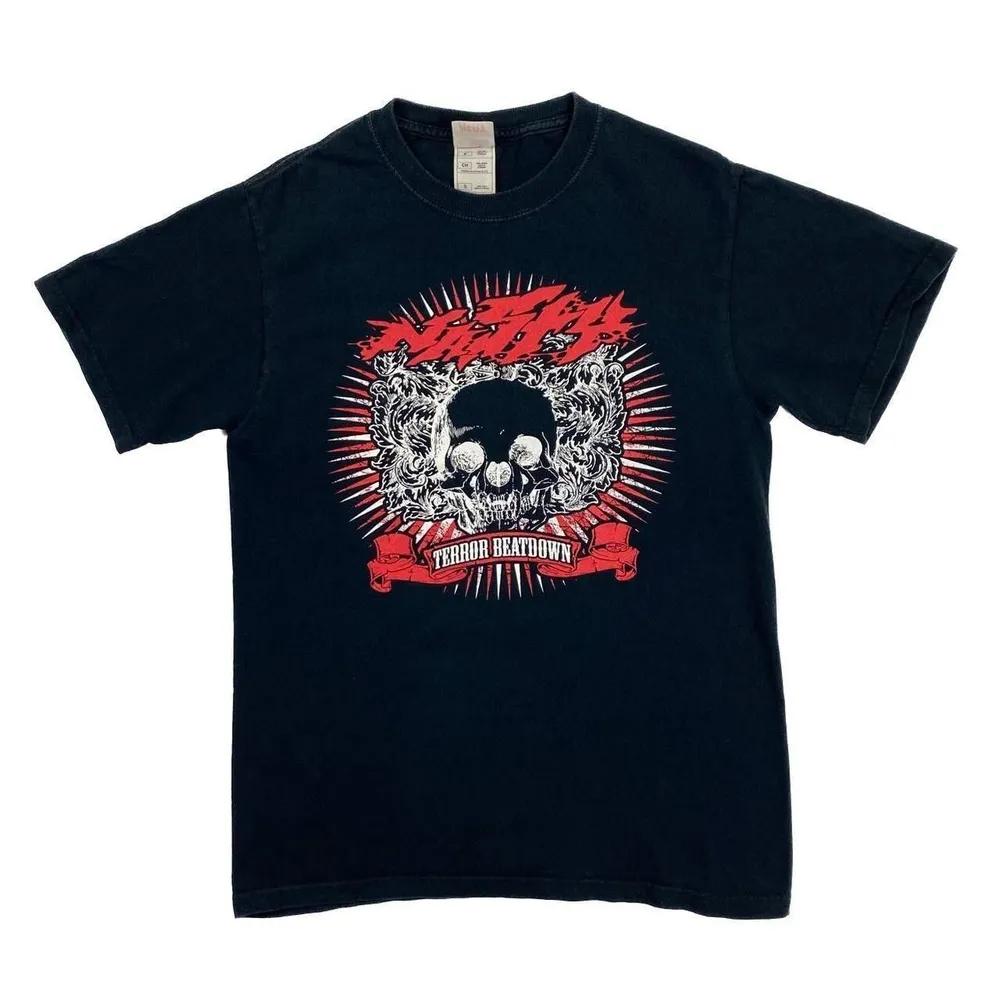 Unisex Short Sleeve Crew Neck Cotton T Shirt Nasty Terror Beatdown M