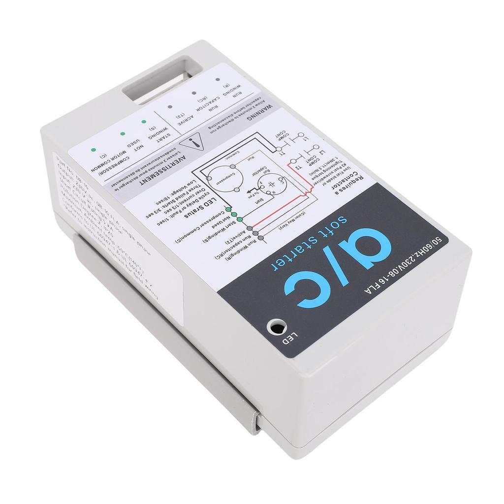 AC Soft Starter Module Compact Home Air Conditioner Soft Start Kit Reverse Motor Guard for HVAC Generators Utility