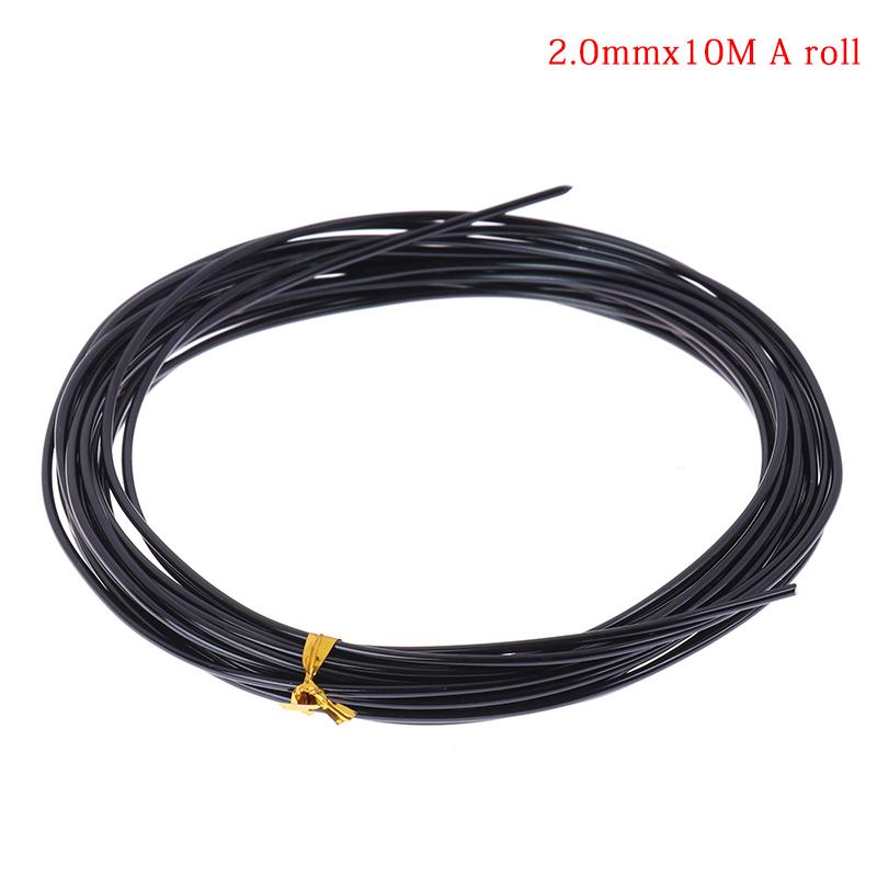 5/10m Plant Shaping Aluminum Wire Bonsai Styling Wires Black Plant Support Wire Reusable Garden Accessories Gardening Tools