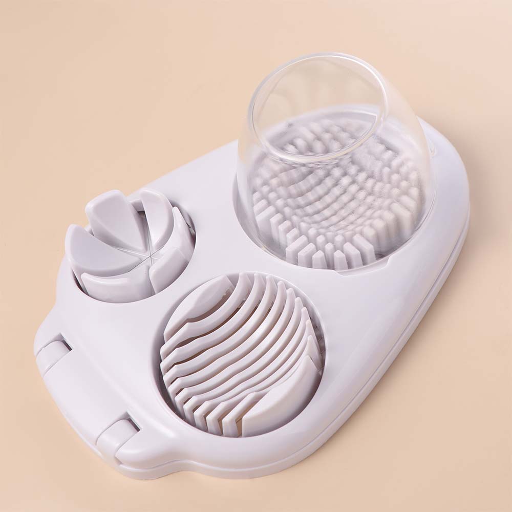 Manual Egg Cutter White Fruit Cutter Egg Cutting Tool Egg Slicer  Salad