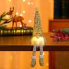 New Style Glitter Faceless Light-Up Plastic Polyester Electronic Original Gnome Doll Christmas Ornament Decoration Gift
