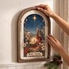 Rustic Christmas Wall Wooden Hanging Decor for Home Holiday