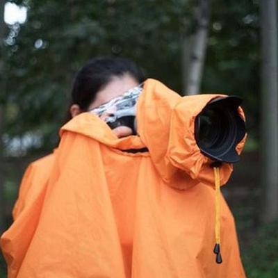 Outdoor Photography Camera Rain Cover with Sleeves - Lightweight, Portable Split Raincoat for Climbing and Hiking.