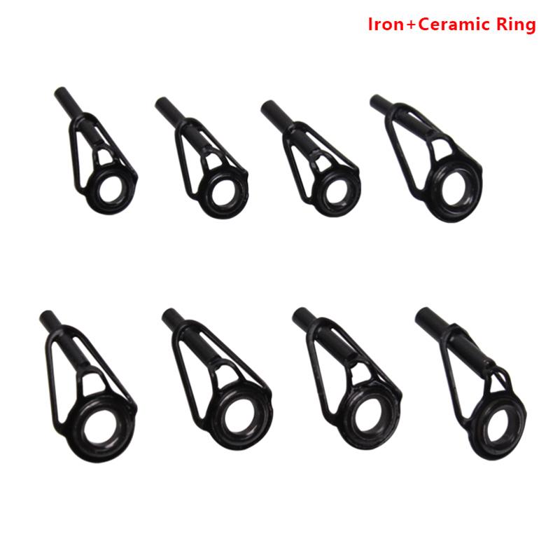 

Верхнее направляющее кольцо для удочки из нержавеющей стали, фарфоровое кольцо, 8 шт., самодельный наконечник для удочки, ремонт наконечника удочки, аксессуары для рыболовных снастей, Pesca A2