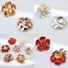 4 szt. Strass Perły Klipsy do Guzików Dekoracyjne Spinki do Mankietów Pokrowce na Koszulę topowa wyprzedaż